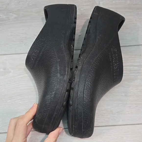 Birkenstock Women Black Clogs Outdoor Shoes Sz W9 M7 - Picture 10 of 12